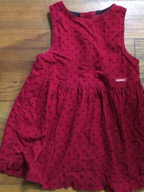 VTG  Osh Kosh B’gosh Red Corduroy Romper